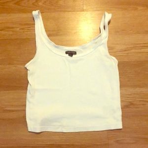 Cropped white tank